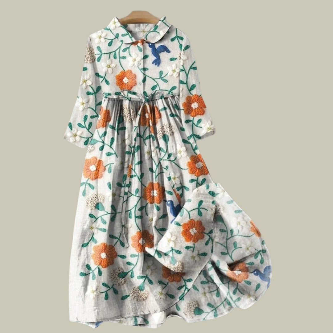 Nyress | Midikleid mit blumenmuster in pastelltönen