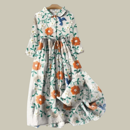 Nyress | Midikleid mit blumenmuster in pastelltönen