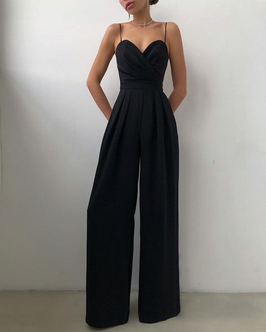 Juana | Minimalistischer Jumpsuit mit geradem Taillenschnitt