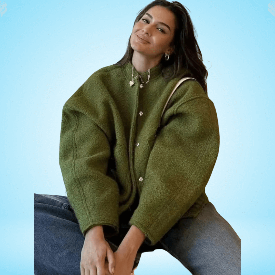 Louis | Oversize stilvolle strickjacke mit knöpfen