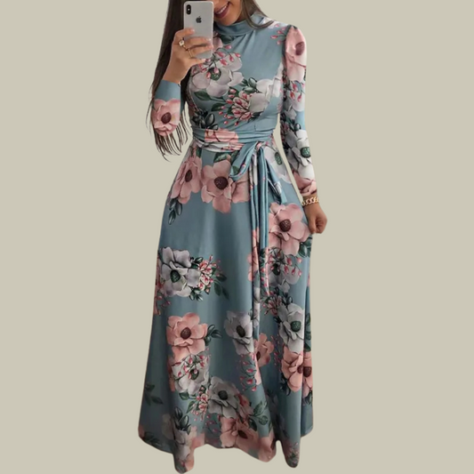 Marysol | Modernes Kurzarmkleid mit Blumenmuster für den Frühling