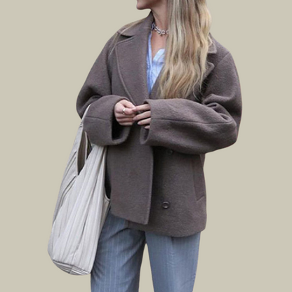 Vhynythrah | Oversize-Mantel aus Wolle, schick und elegant für Damen