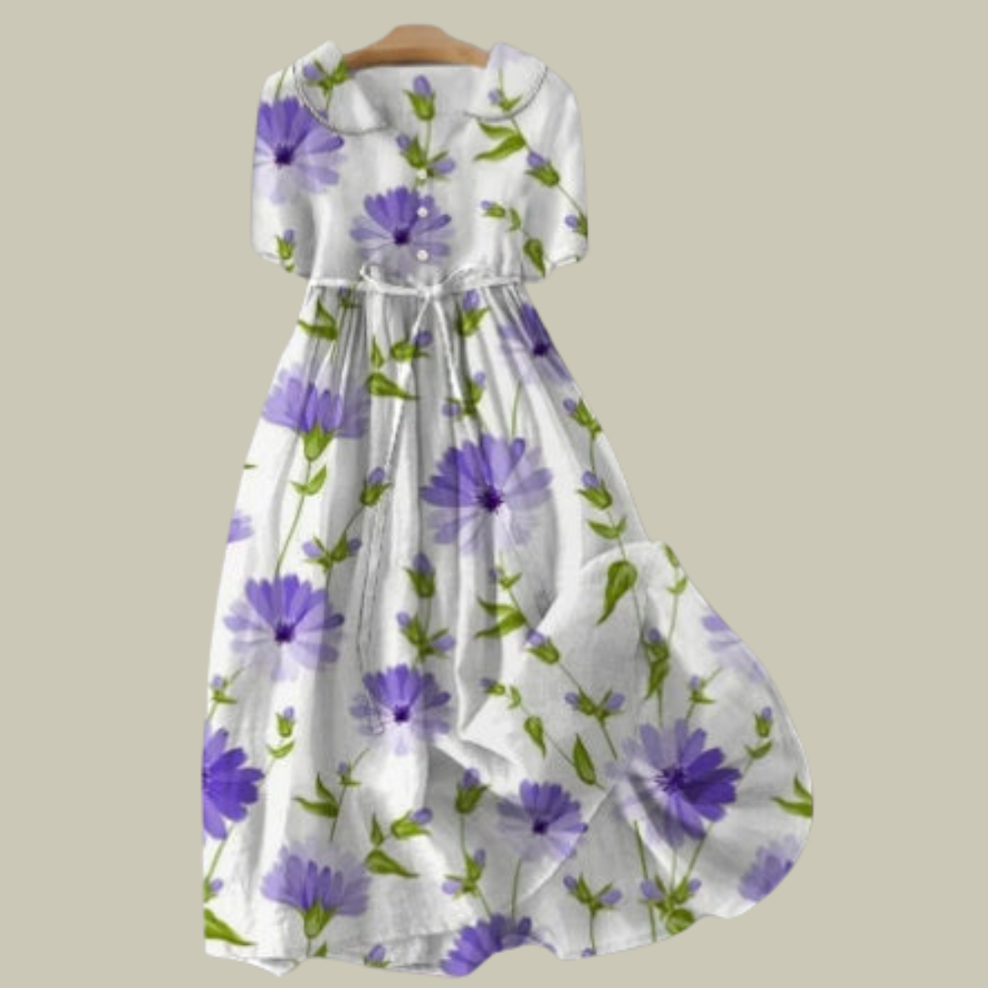 Nyress | Midikleid mit blumenmuster in pastelltönen