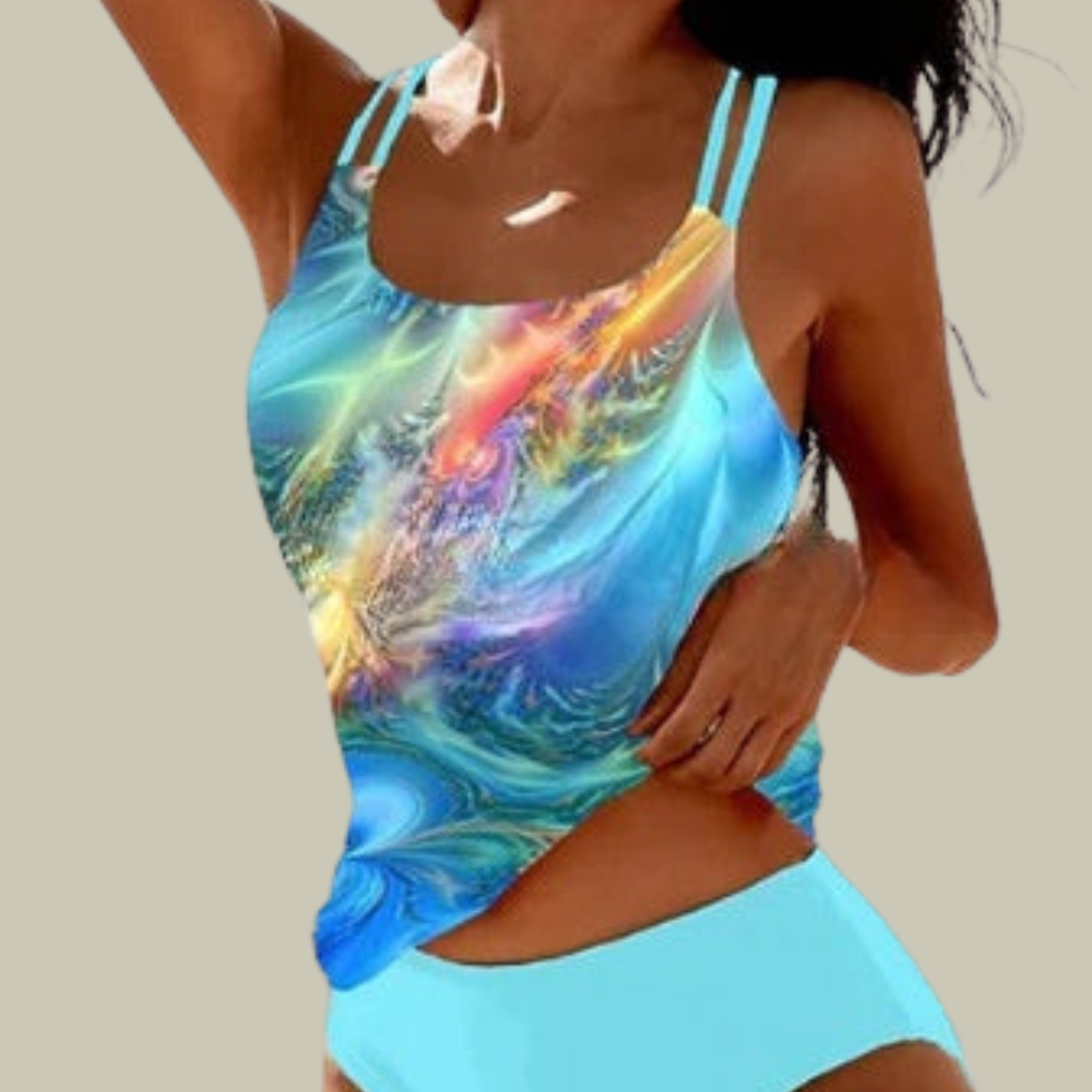 Prymrose | Eleganter Tankini Badeanzug mit Muster