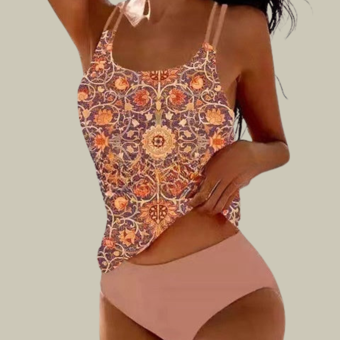 Prymrose | Eleganter Tankini Badeanzug mit Muster