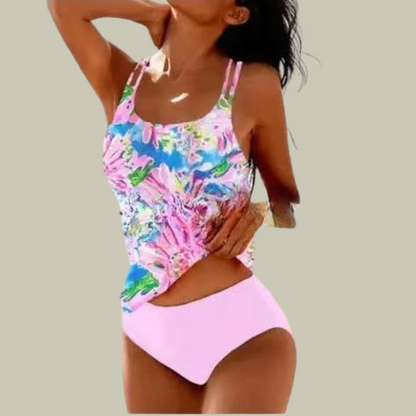 Prymrose | Eleganter Tankini Badeanzug mit Muster