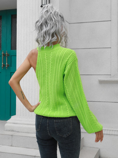 Cassy | Moderner asymmetrischer Strickpullover für Damen