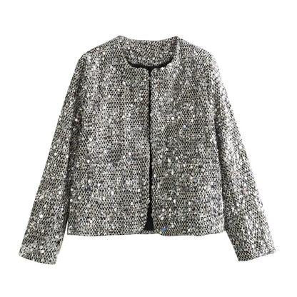 Mia | Glitzer Cardigan mit Pailletten für Damen