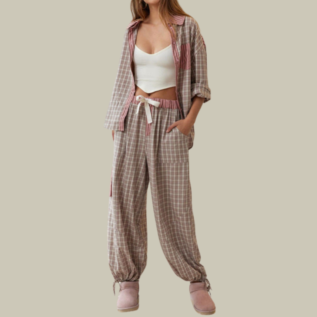 Vyvvia | Lässiges 2-teiliges Pyjama-Set