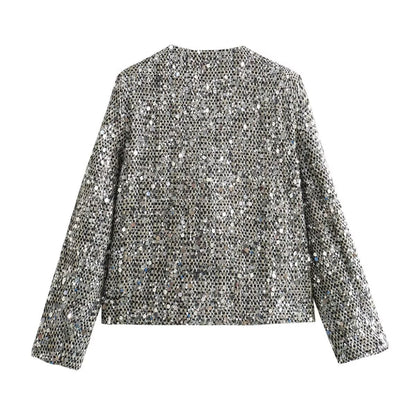 Mia | Glitzer Cardigan mit Pailletten für Damen