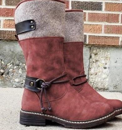 Fiona | Warme winterstiefel mit schnürung und filzschaft