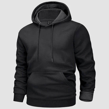 Sebastian | Gefütterter Hoodie für Herren mit Kängurutasche und Kapuze