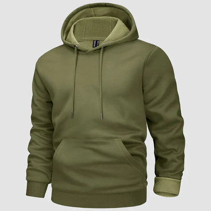 Sebastian | Gefütterter Hoodie für Herren mit Kängurutasche und Kapuze