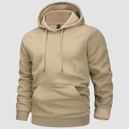 Sebastian | Gefütterter Hoodie für Herren mit Kängurutasche und Kapuze