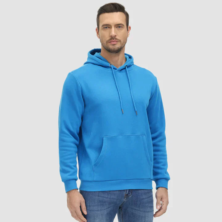 Sebastian | Gefütterter Hoodie für Herren mit Kängurutasche und Kapuze