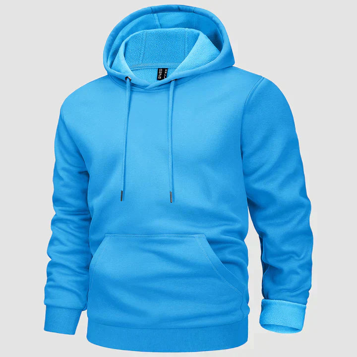 Sebastian | Gefütterter Hoodie für Herren mit Kängurutasche und Kapuze